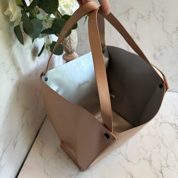 Neiman Marcus Rose Gold Shimmer Tote - Picture 6 of 11